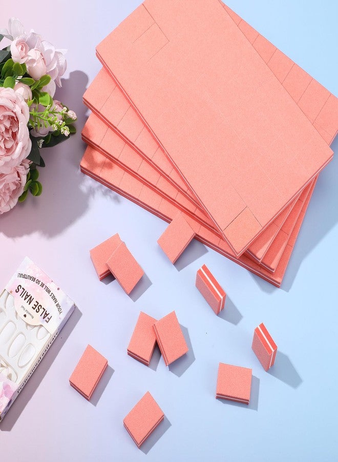 Leriton 200 Pcs Mini Nail Buffer Blocks Bulk Sponge Double Sided Buffing Sanding Block Manicure Tools Bulk Nail File for Acrylic Nails and Natural Nails (180/240,Orange) - Image 5